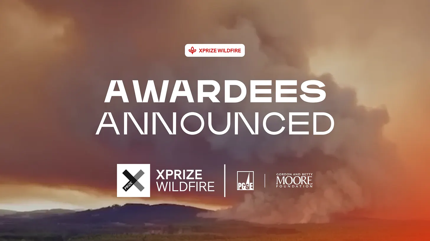 Wildfire XPrize Winners, Women in Robotics you need to know about, and scaling from demo to 30,000